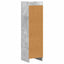 Bogreol Beton Grå 30 x 30 x 111 cm Konstrueret træ