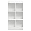 Bogreol Hvid 59 x 30 x 111 cm Konstrueret træ