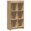 Bogreol 6 niveauer 59 x 30 x 111 cm Konstrueret træ Artisan-eg