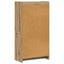 Bogreol 6 niveauer 59 x 30 x 111 cm Konstrueret træ Artisan-eg