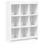 Bogreol Hvid 87,5 x 30 x 111 cm Konstrueret træ