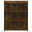 Bogreol Røget eg 87,5 x 30 x 111 cm Konstrueret træ