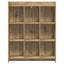 Bogreol 9 niveauer 87,5 x 30 x 111 cm Konstrueret træ