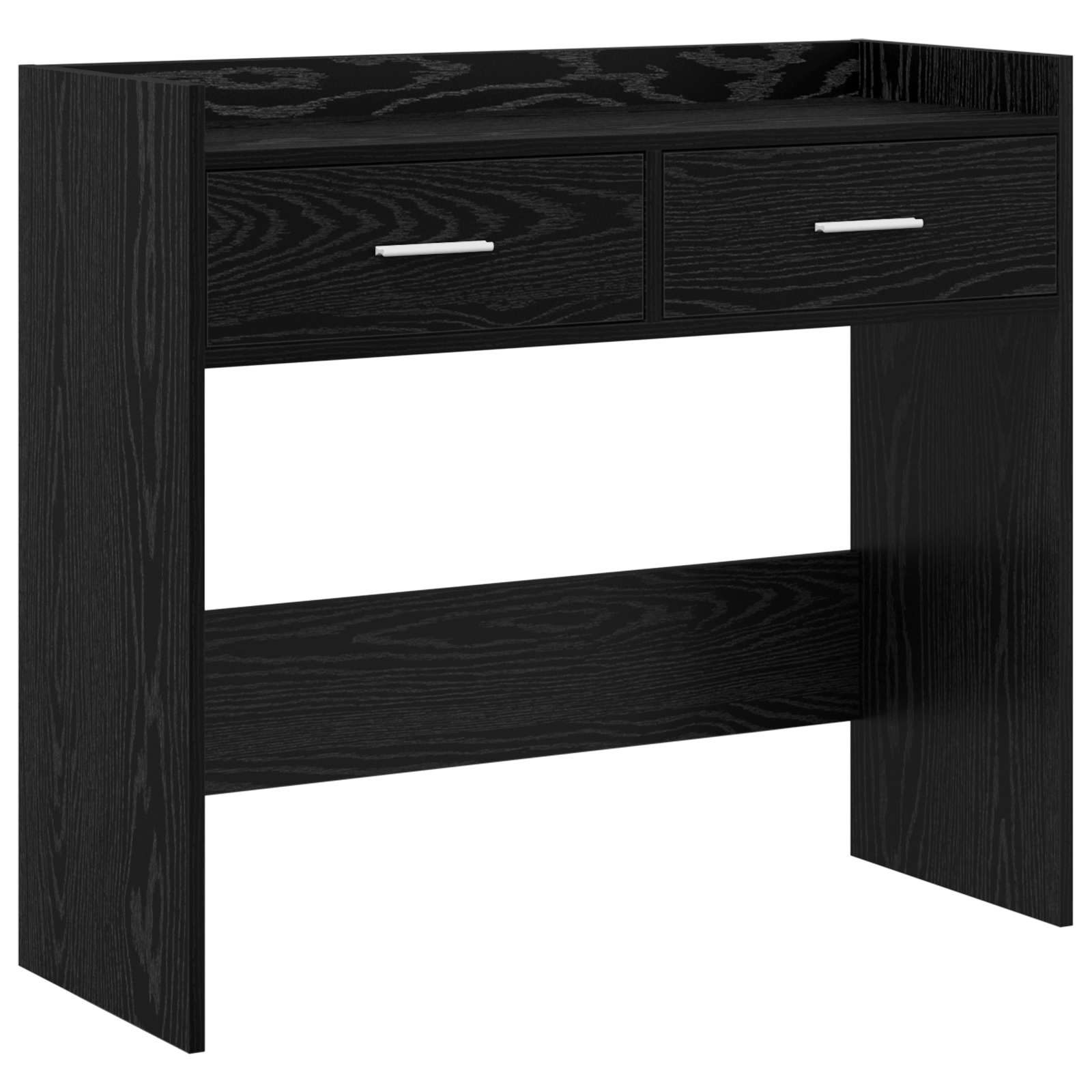 Konsolbord Sort eg 90 x 35 x 80 cm Konstrueret træ billede