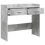 Konsolbord Betongrå 90 x 35 x 80 cm Konstrueret træ