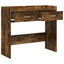 Konsolbord Røget eg 90 x 35 x 80 cm Konstrueret træ