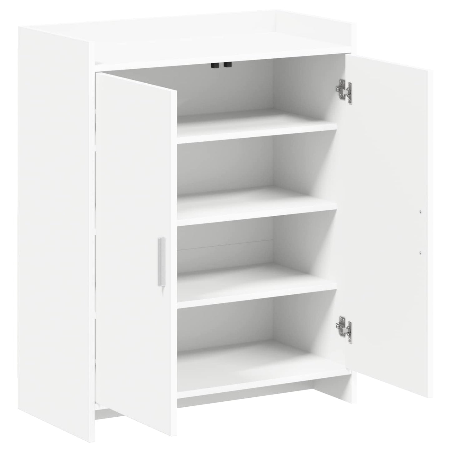 Sko skab med opbevaring Hvid 73,5 x 36 x 92 cm Konstrueret træ