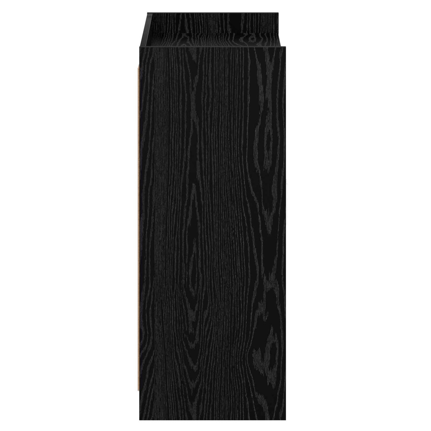 Sko skab med dør Sort eg 73,5 x 36 x 92 cm Konstrueret træ