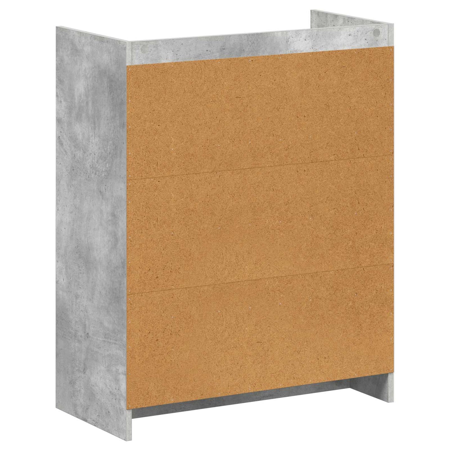 Sko skab med dør Betongrå 73,5 x 36 x 92 cm Konstrueret træ
