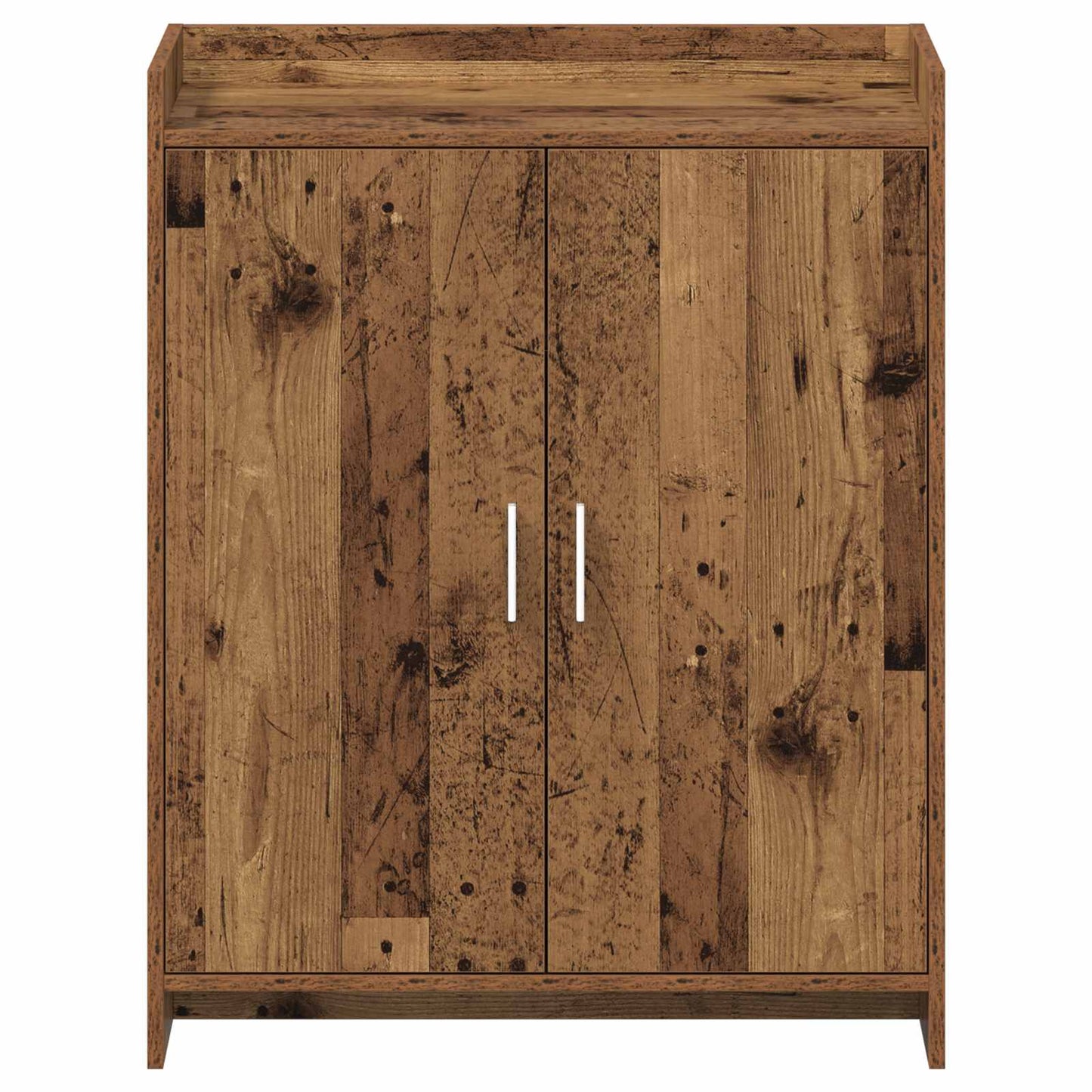 Sko skab med dør Gammelt træ 73,5 x 36 x 92 cm Konstrueret træ
