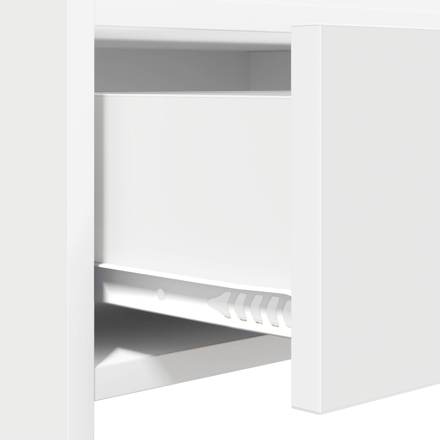 Sko skab med skuffe Hvid 73,5 x 36 x 92 cm Konstrueret træ