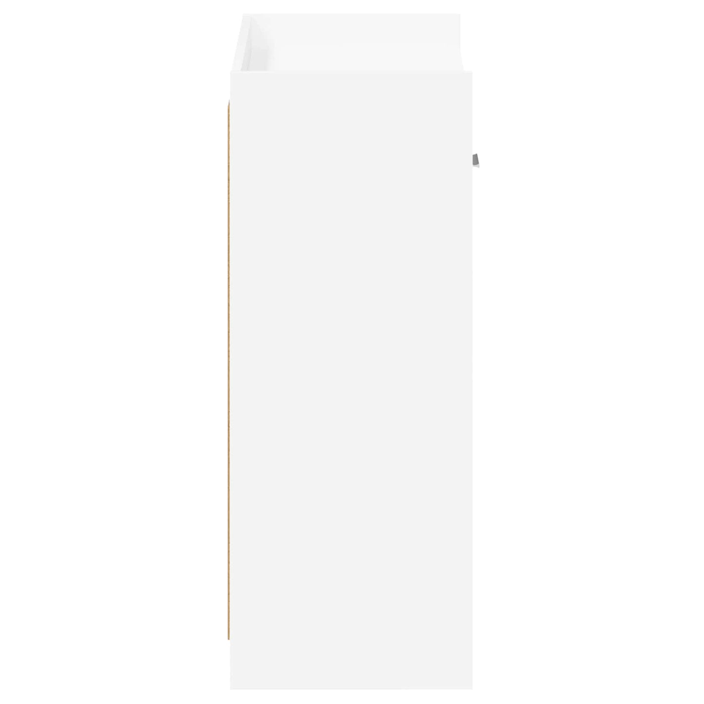 Sko skab med skuffe Hvid 73,5 x 36 x 92 cm Konstrueret træ