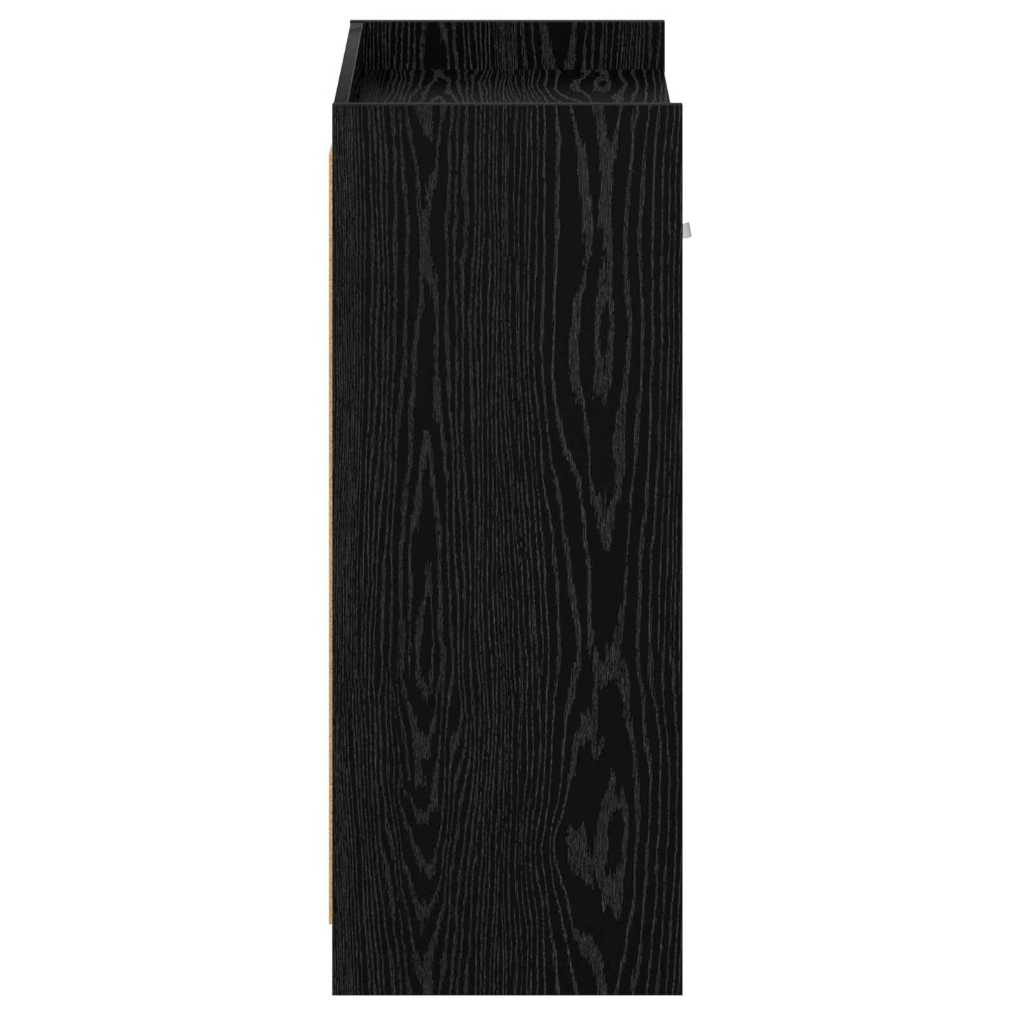 Sko skab med skuffe Sort eg 73,5 x 36 x 92 cm Konstrueret træ