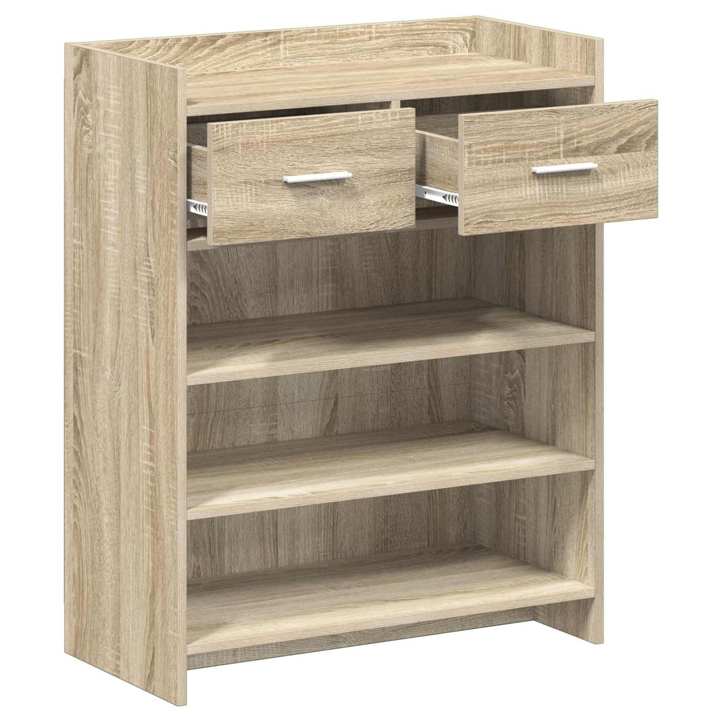 Sko skab med skuffe Sonoma-eg 73,5 x 36 x 92 cm Konstrueret træ