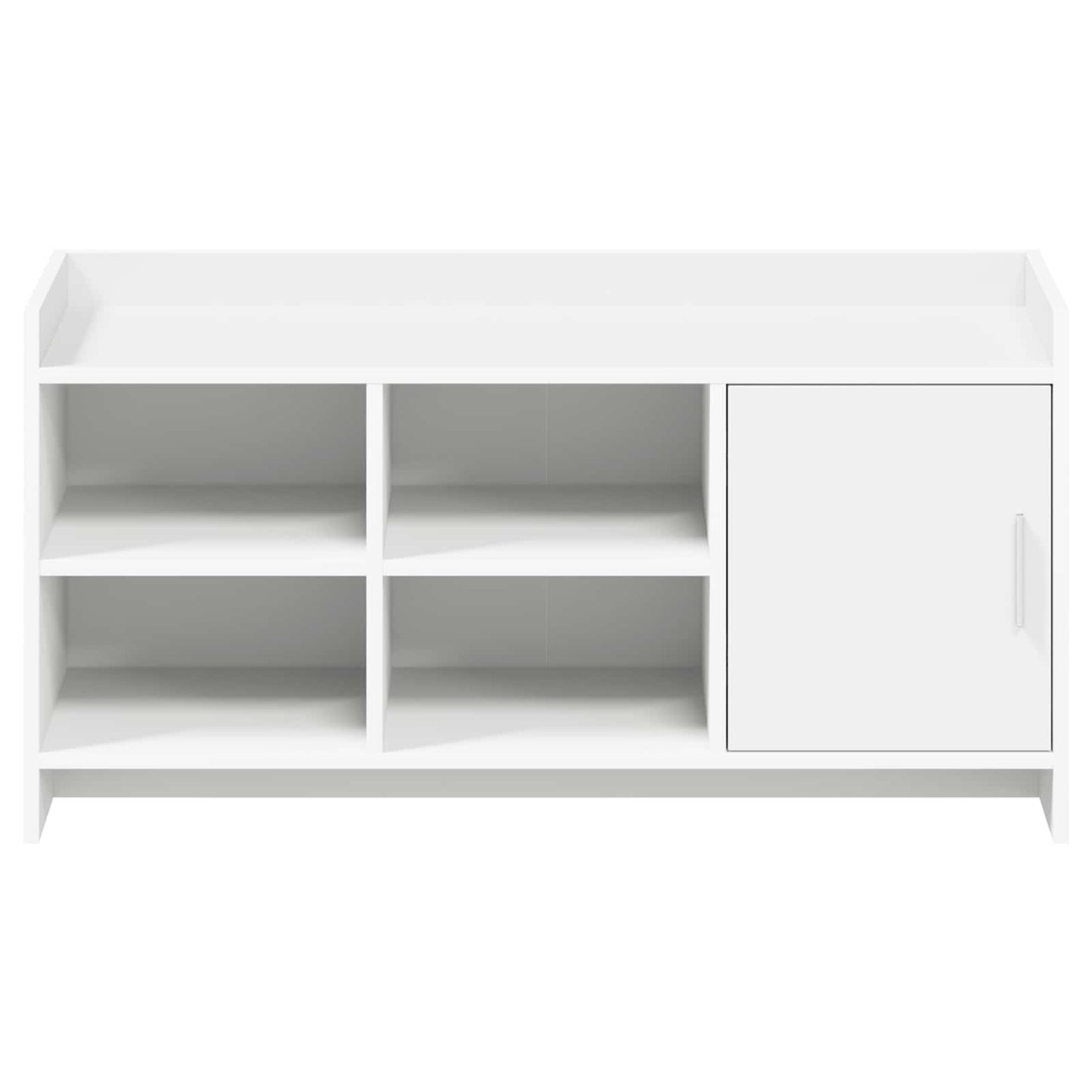 Sko skab med opbevaring Hvid 100 x 39,5 x 51 cm Konstrueret træ