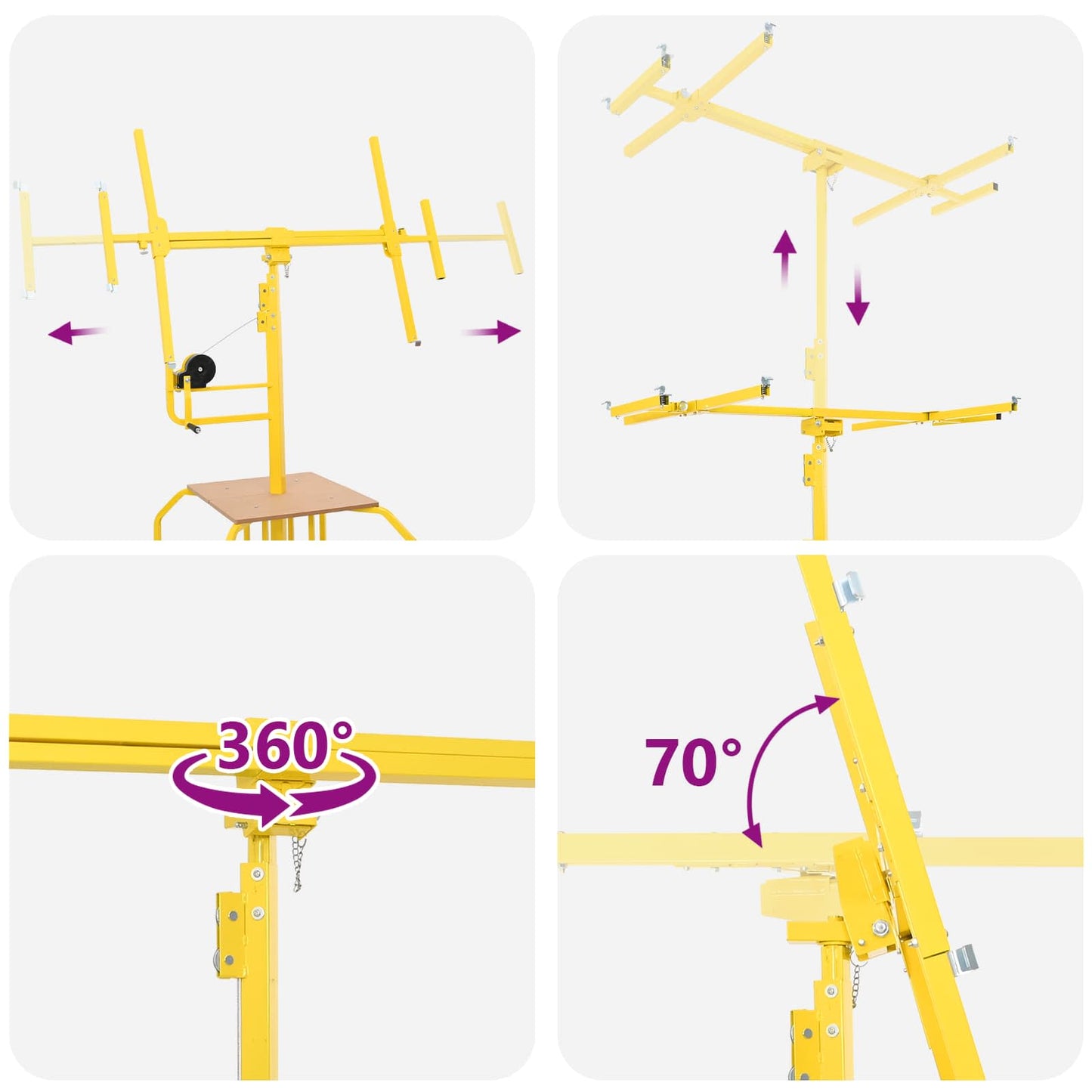 Gipsplade Lifter Gul 300 x 107 x 330 cm Stål
