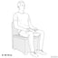1-personers Havemøbelsofa Rattan Look PP Antracit