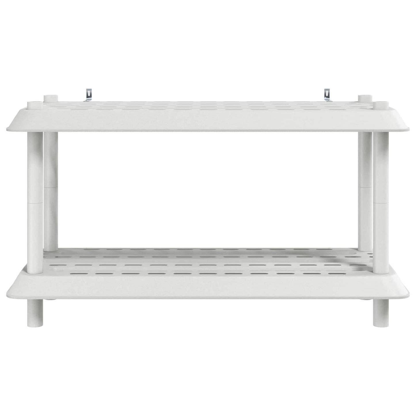 Reol 2 niveauer 100 x 40 x 55,5 cm PP Hvid
