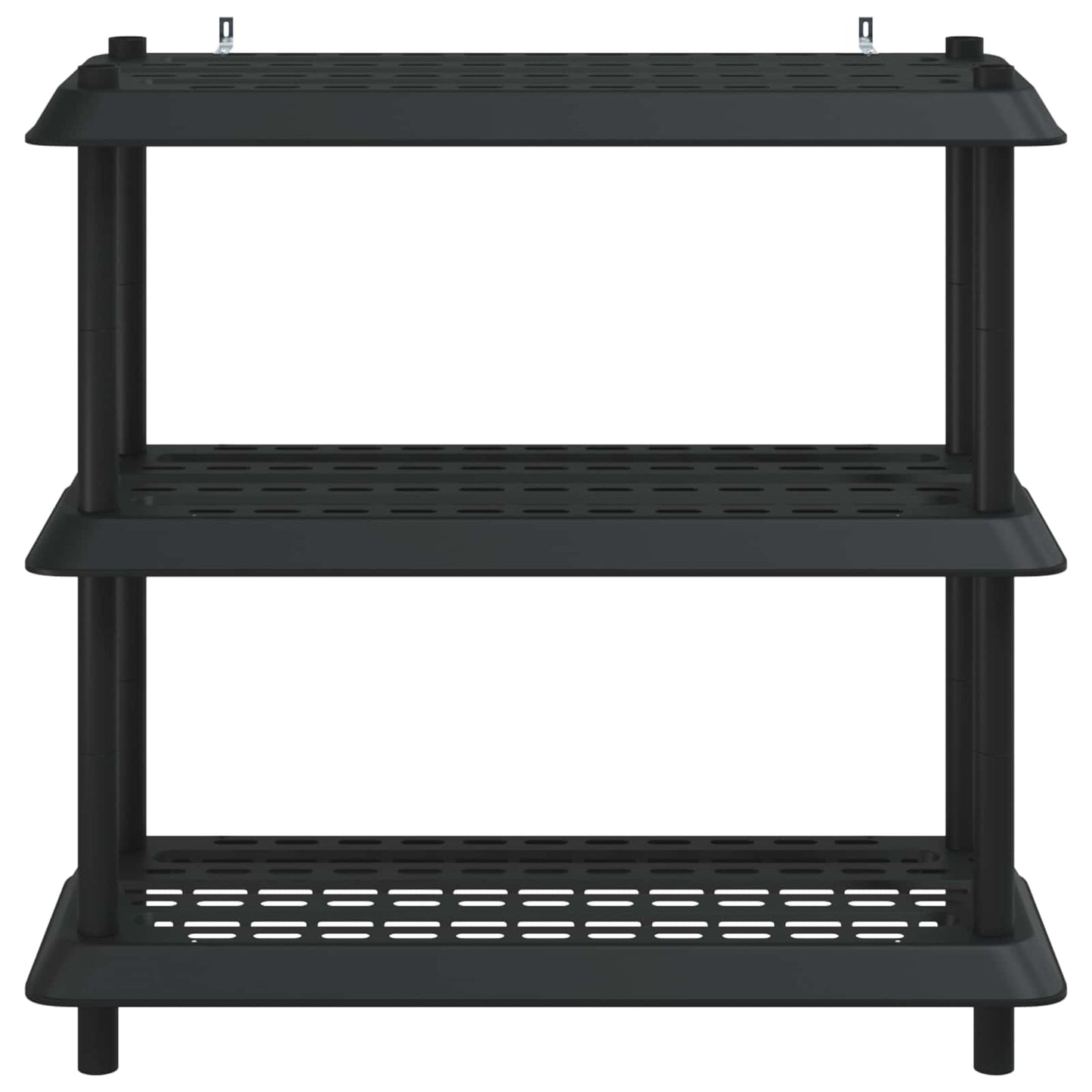 Reol 3 niveauer 100 x 40 x 96 cm PP Antracit