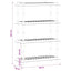 Reol 4 niveauer 100 x 40 x 136,5 cm PP Antracit