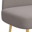 Polstret bænk med ryg Gråbrun 110 x 60 x 76 cm Polyester