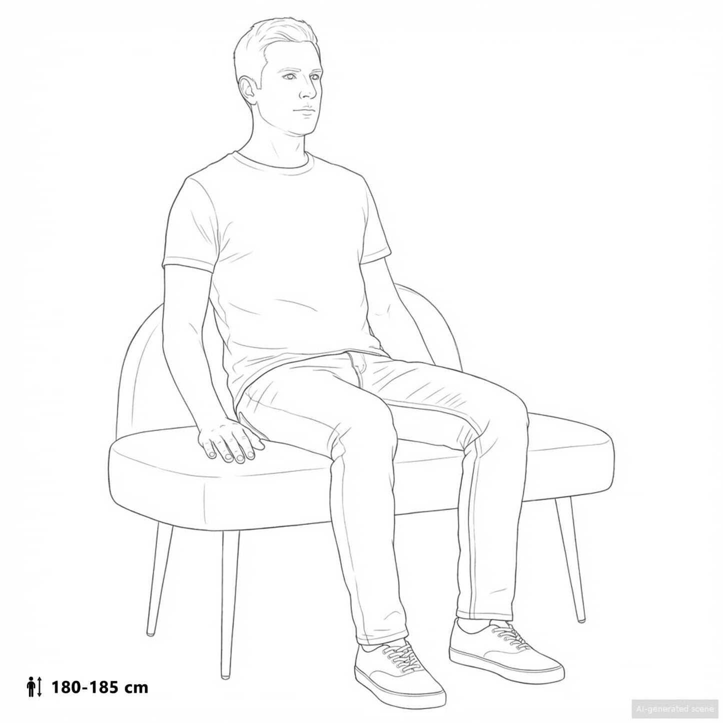 Polstret bænk med ryg Blå 110 x 60 x 76 cm Polyester