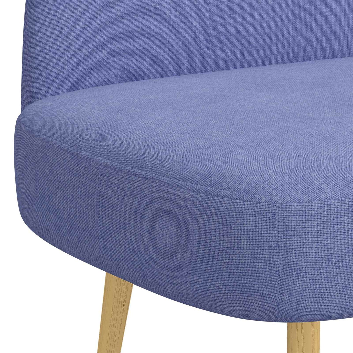 Polstret bænk med ryg Jeans Blå 110 x 60 x 76 cm Polyester