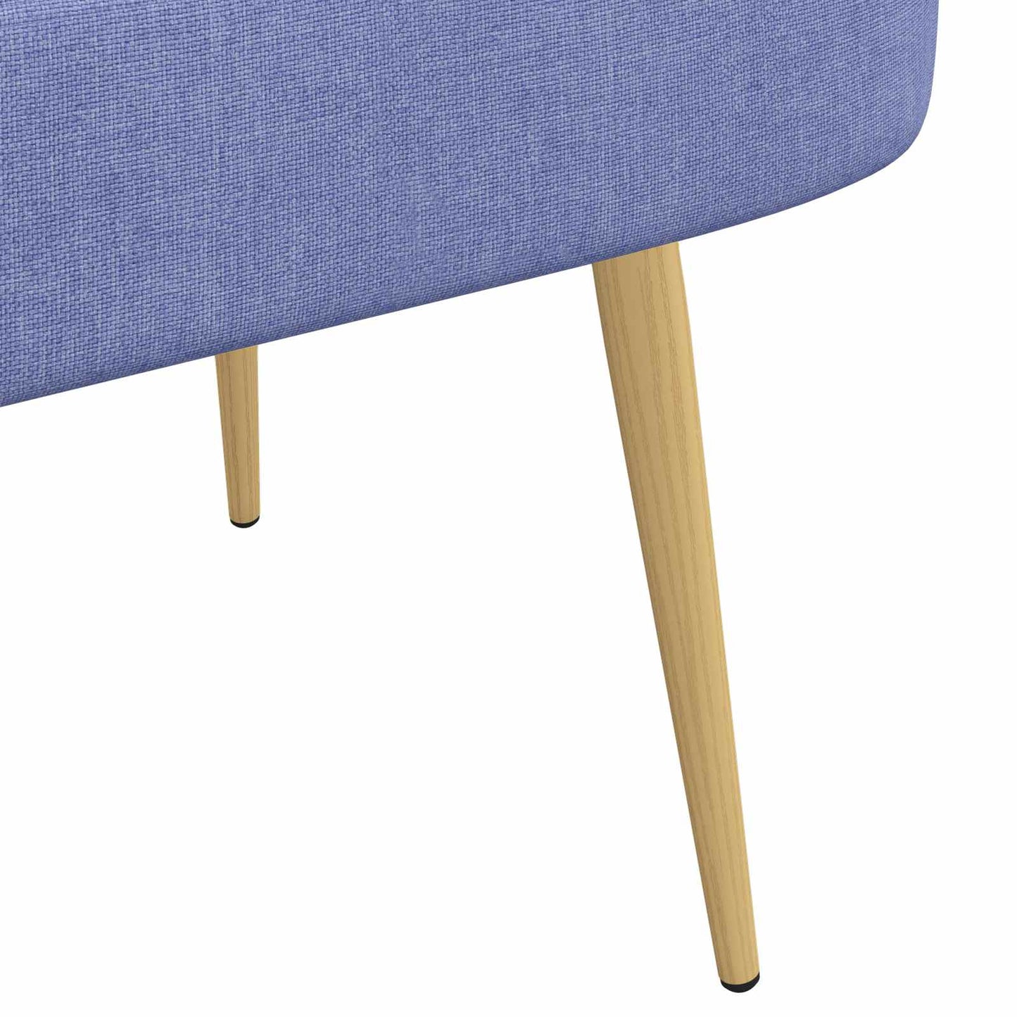 Polstret bænk med ryg Jeans Blå 110 x 60 x 76 cm Polyester
