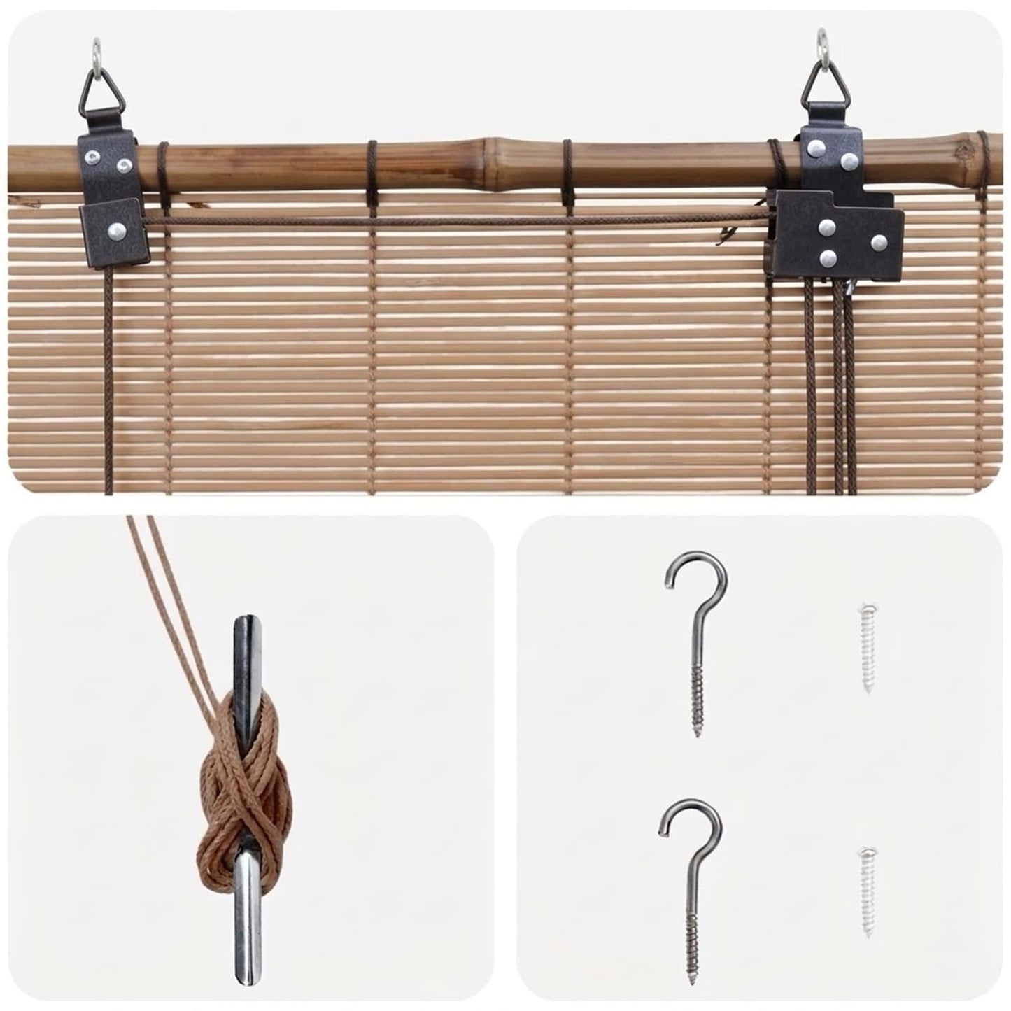 Rullegardin Brun 50 x 160 cm Bambus
