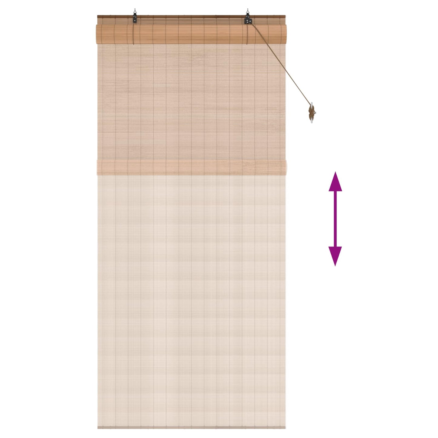 Rullegardin Brun 110 x 220 cm Bambus