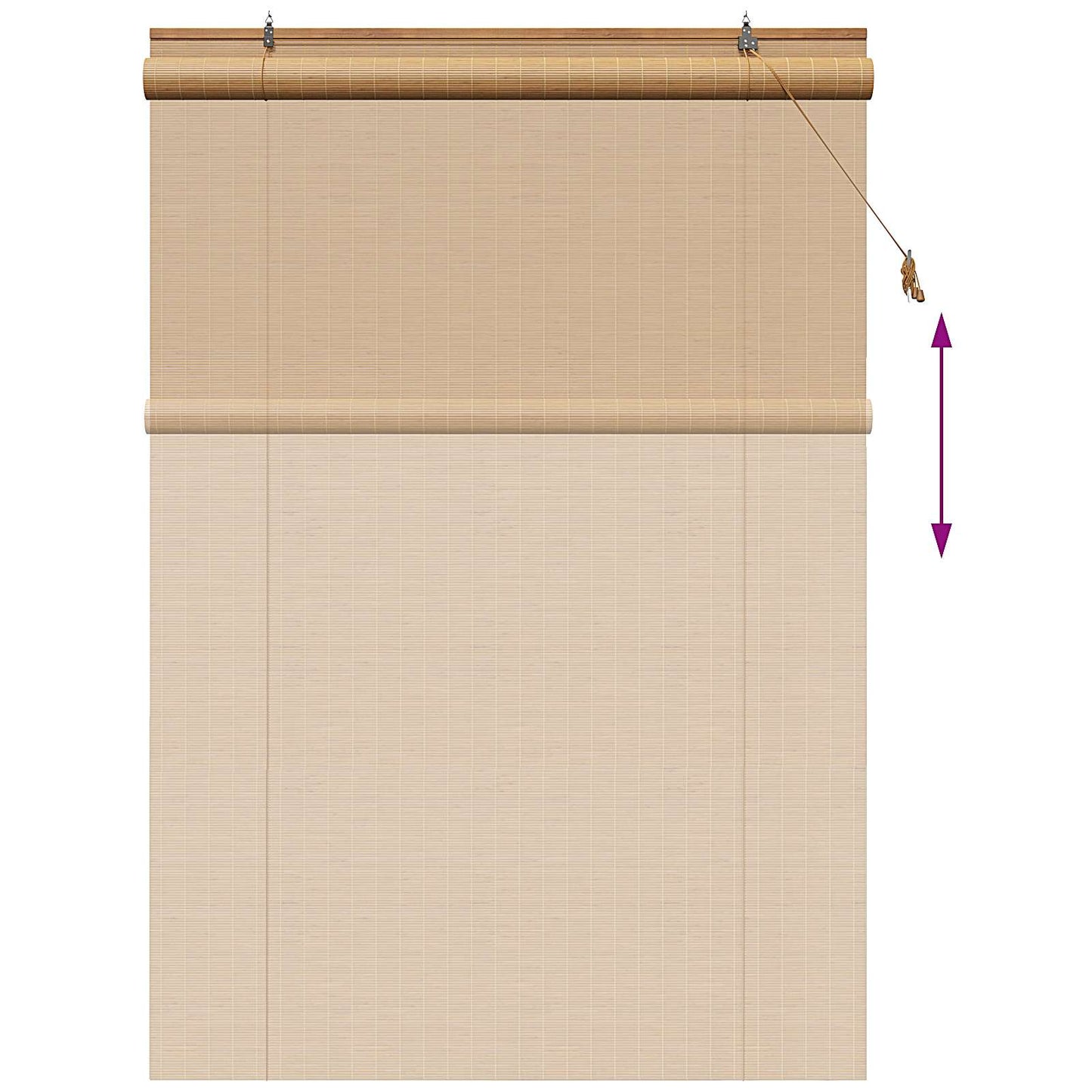 Rullegardin Brun 160 x 220 cm Bambus