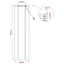 Rullegardin Naturlig og Brun 50 x 220 cm Bambus
