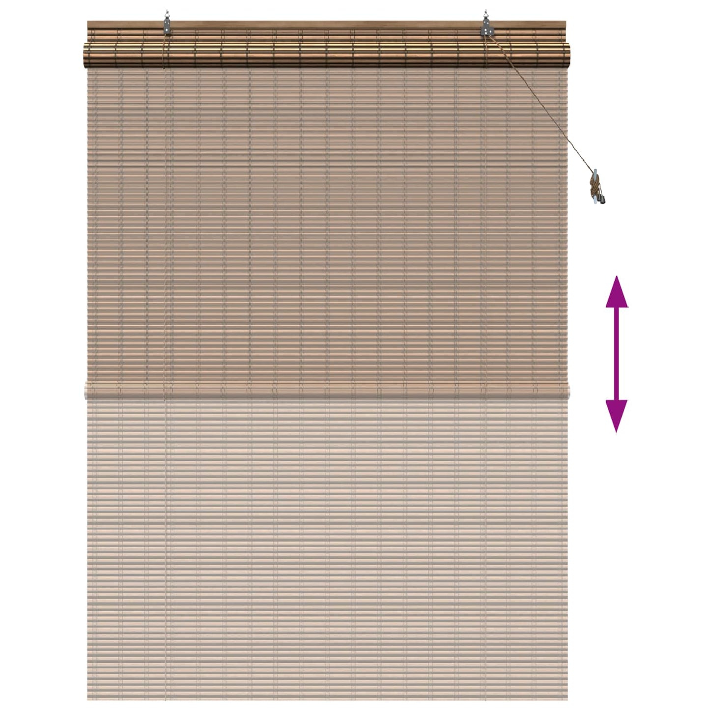 Rullegardin Brun 160 x 220 cm Bambus