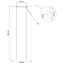 Rullegardin Brun 60 x 160 cm Bambus