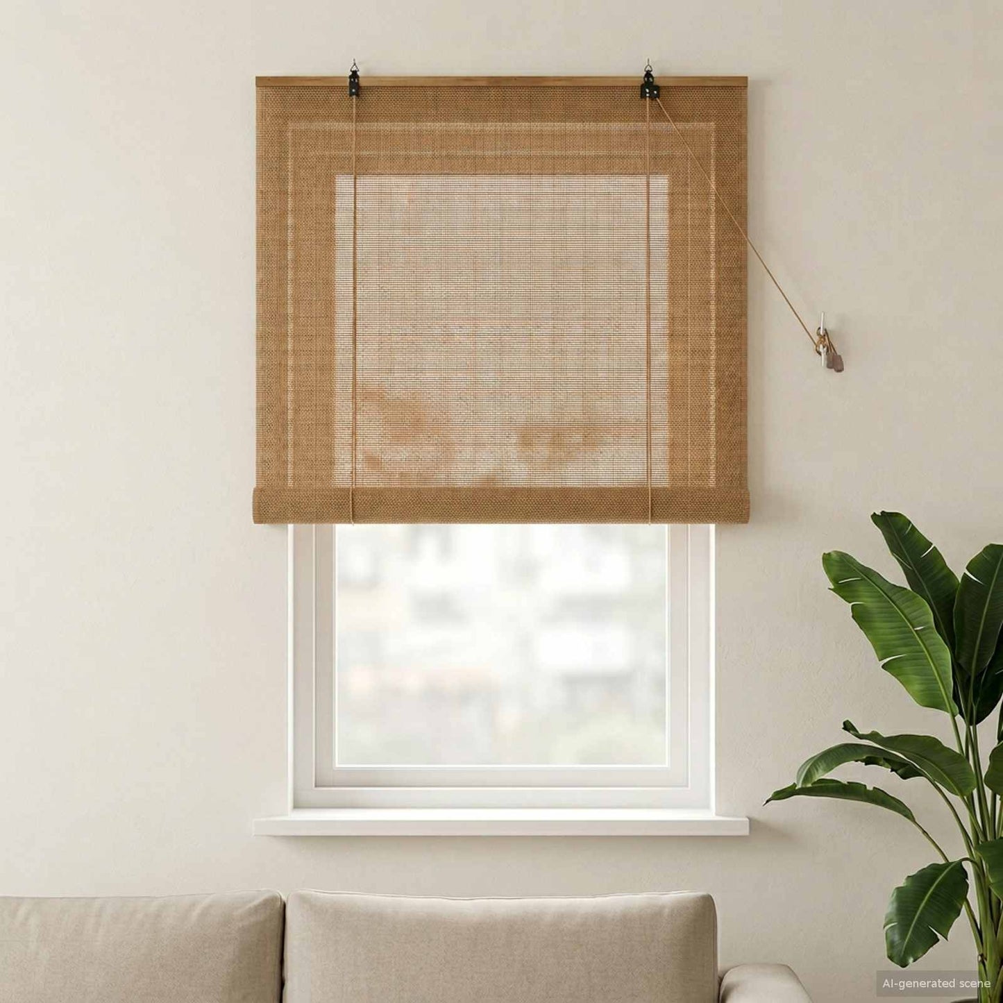 Rullegardin Brun 100 x 160 cm Bambus