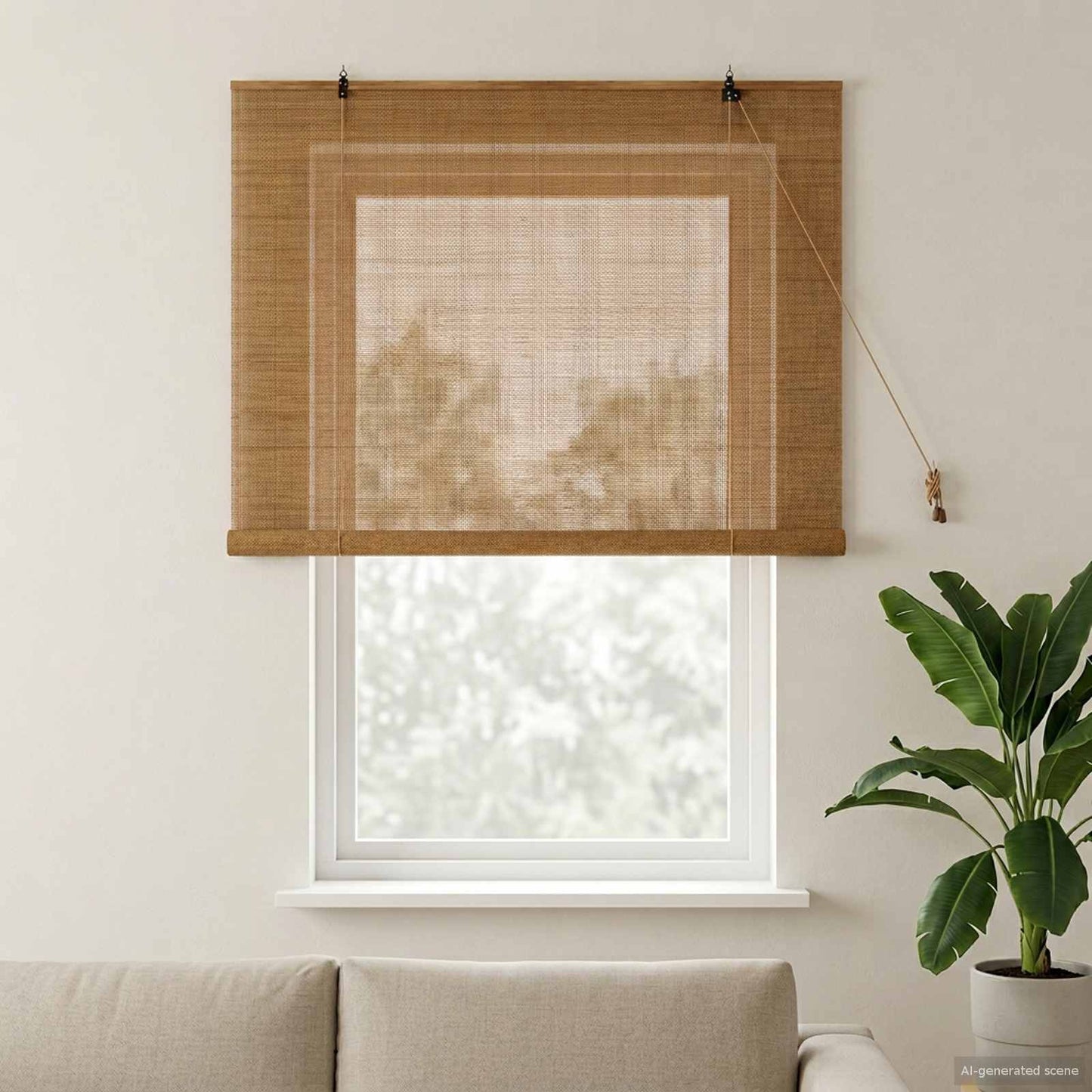 Rullegardin Brun 130 x 160 cm Bambus