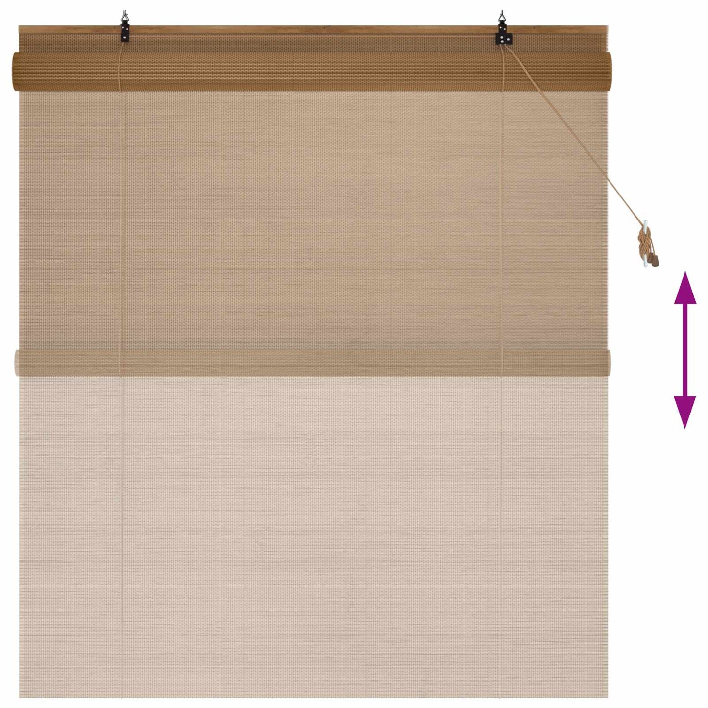 Rullegardin Brun 140 x 160 cm Bambus