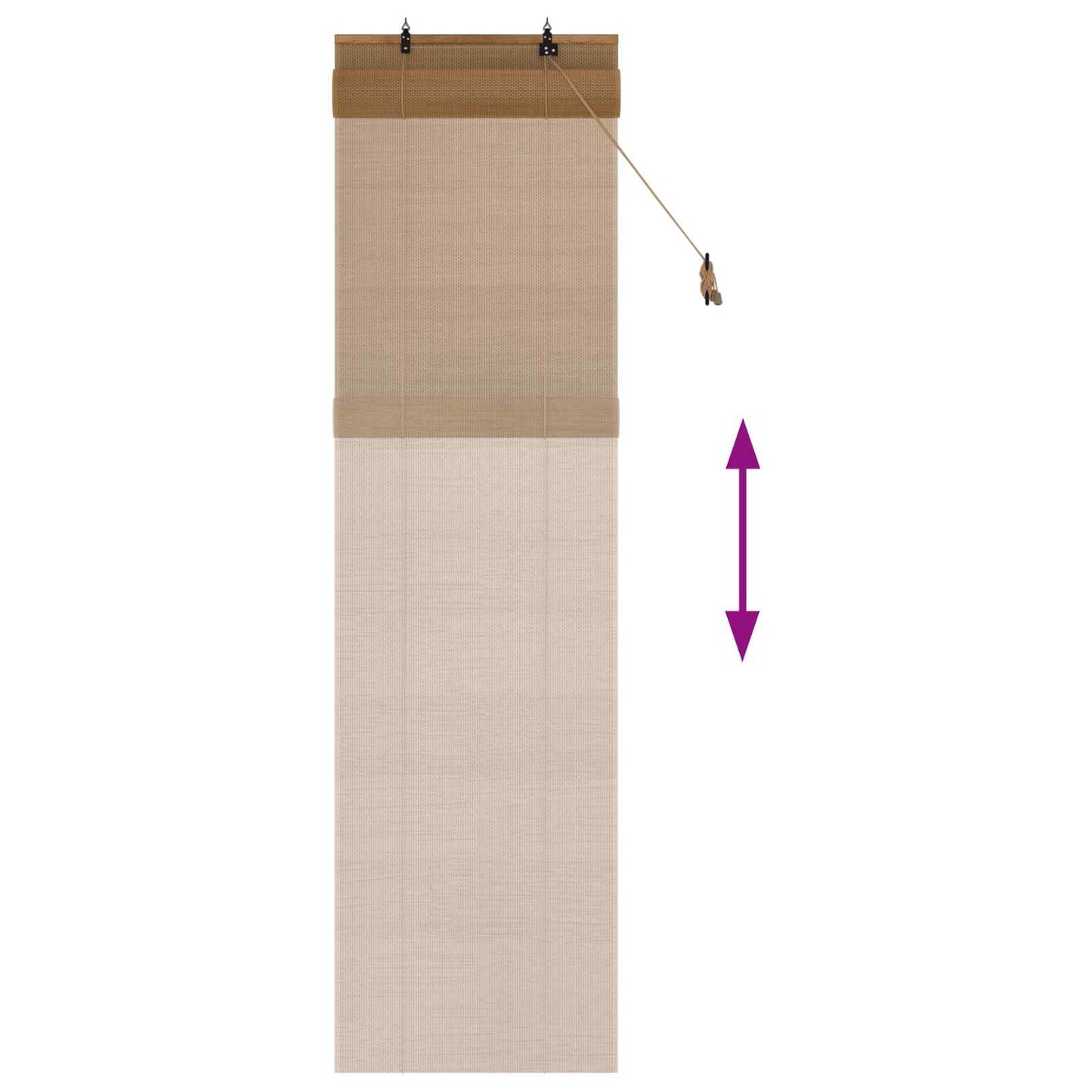 Rullegardin Brun 40 x 220 cm Bambus