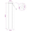 Rullegardin Brun 40 x 220 cm Bambus