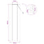 Rullegardin Brun 50 x 220 cm Bambus
