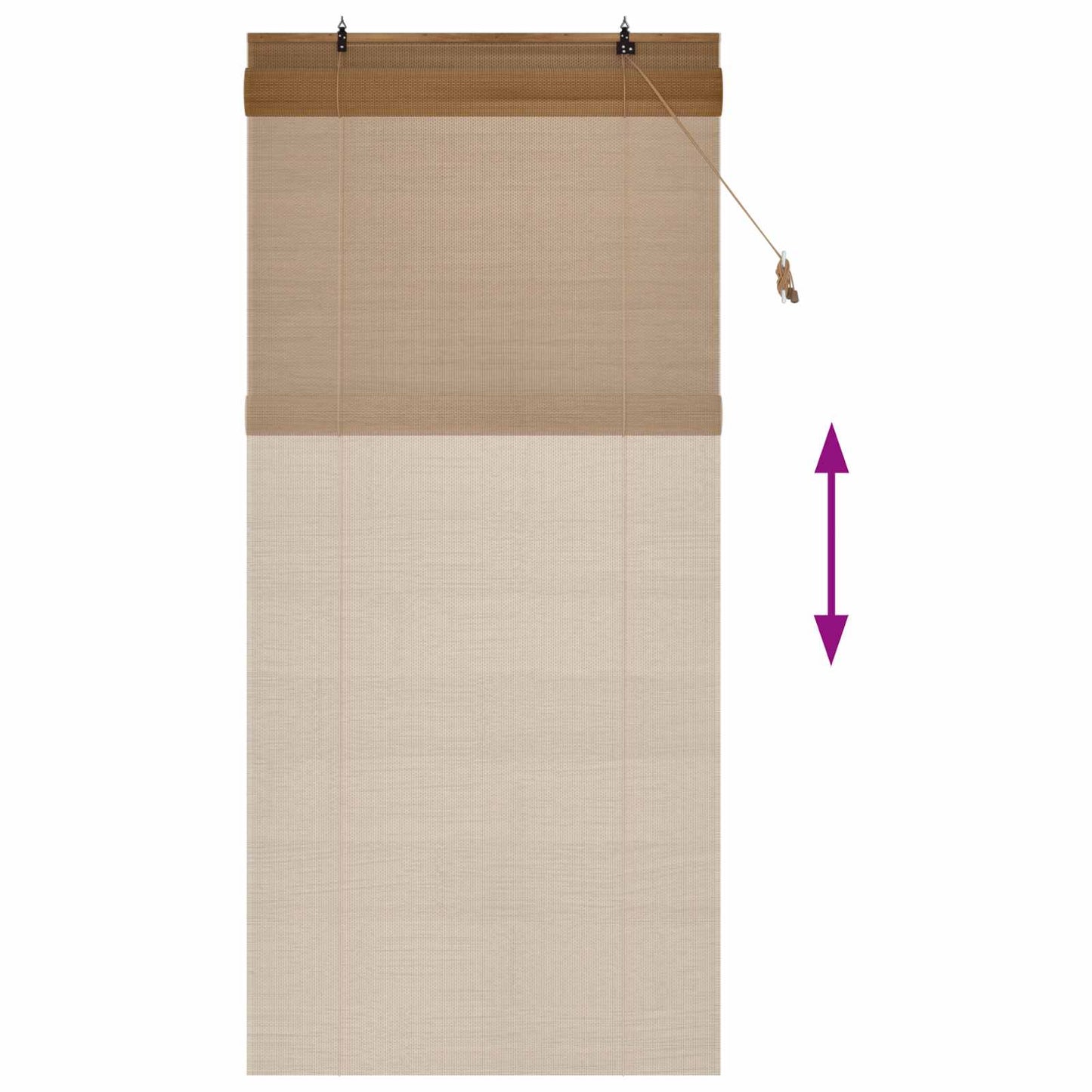Rullegardin Brun 120 x 220 cm Bambus