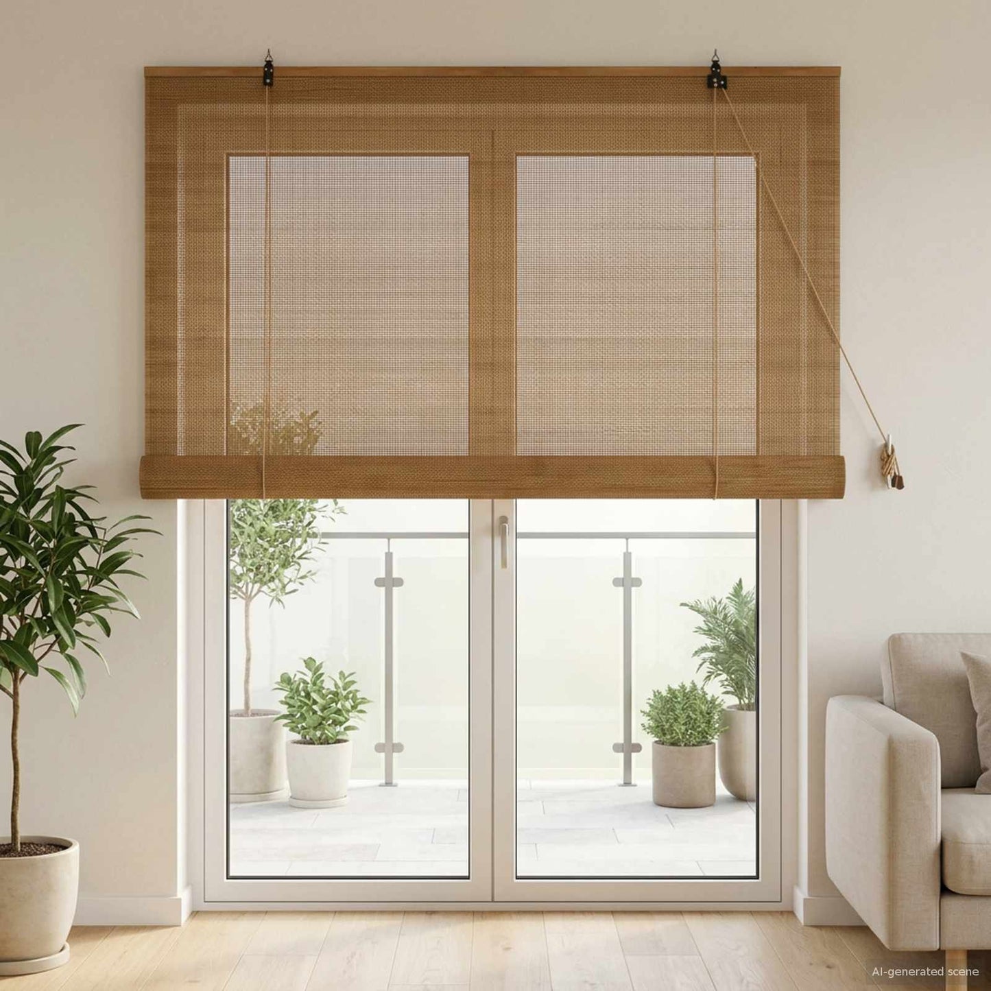 Rullegardin Brun 160 x 220 cm Bambus
