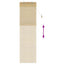 Rullegardin Naturfarvet 50 x 220 cm Bambus