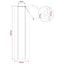 Rullegardin Naturfarvet 50 x 220 cm Bambus