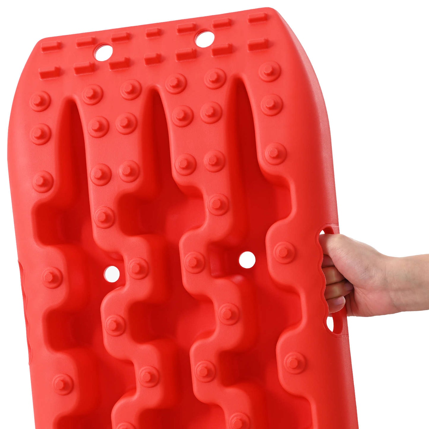Traction Board 2 pcs Rød 106 x 30,5 x 7 cm Forstærket nylon