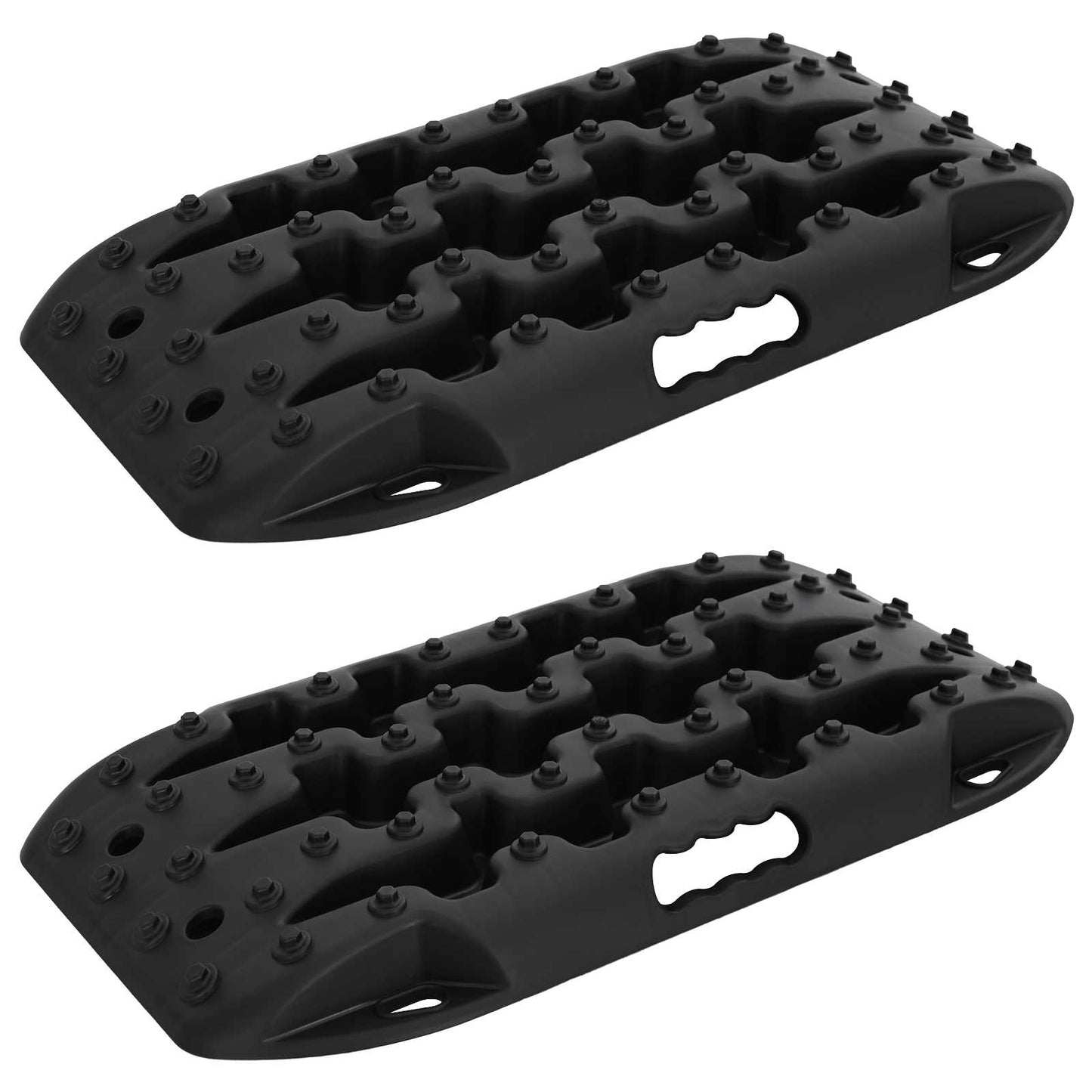Traction Board 2 pcs Sort 57,5x30,5x5,5 cm Forstærket nylon