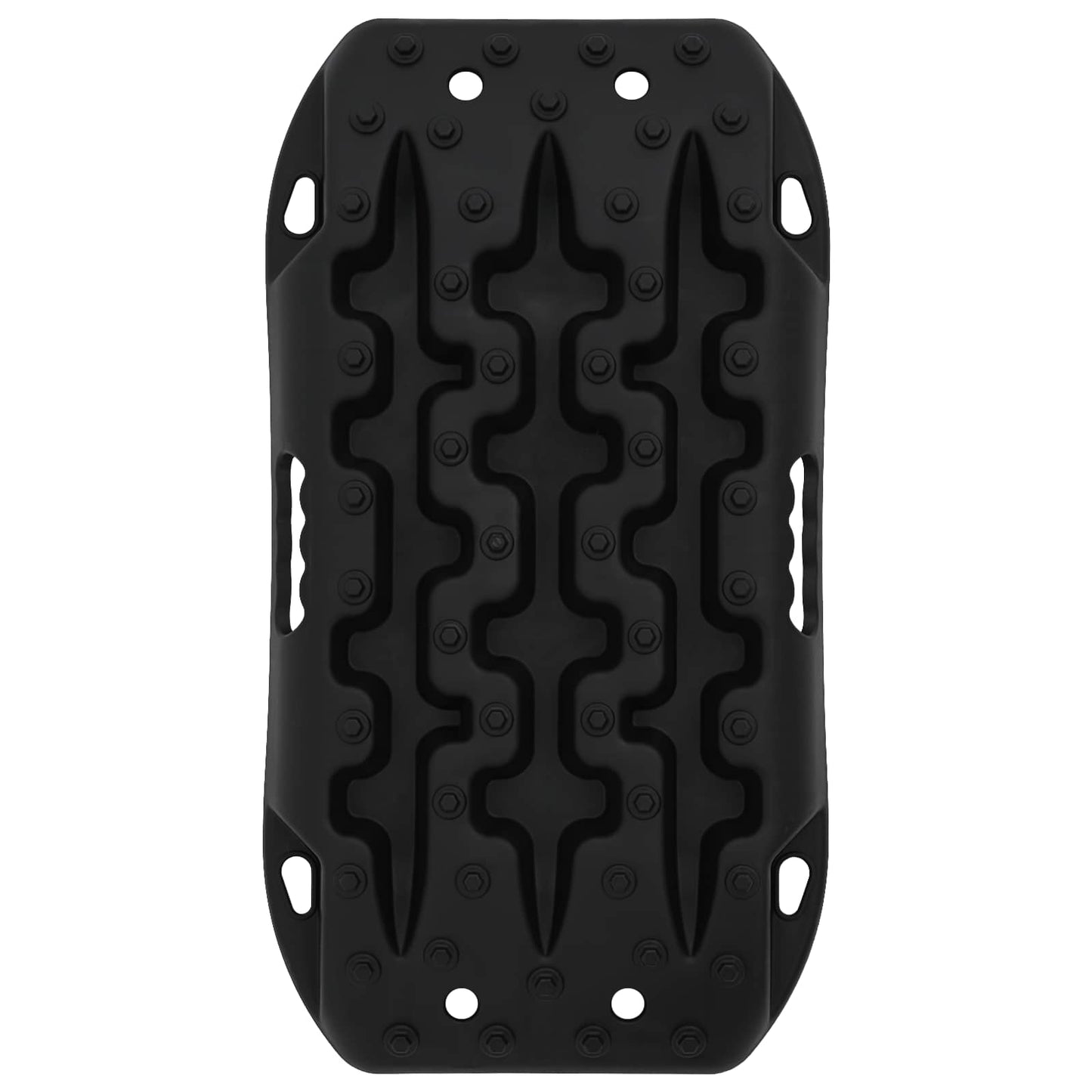Traction Board 2 pcs Sort 57,5x30,5x5,5 cm Forstærket nylon