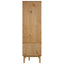 Garderobeskab OTTA Sort 76,5 x 53 x 172 cm Massivt fyrretræ