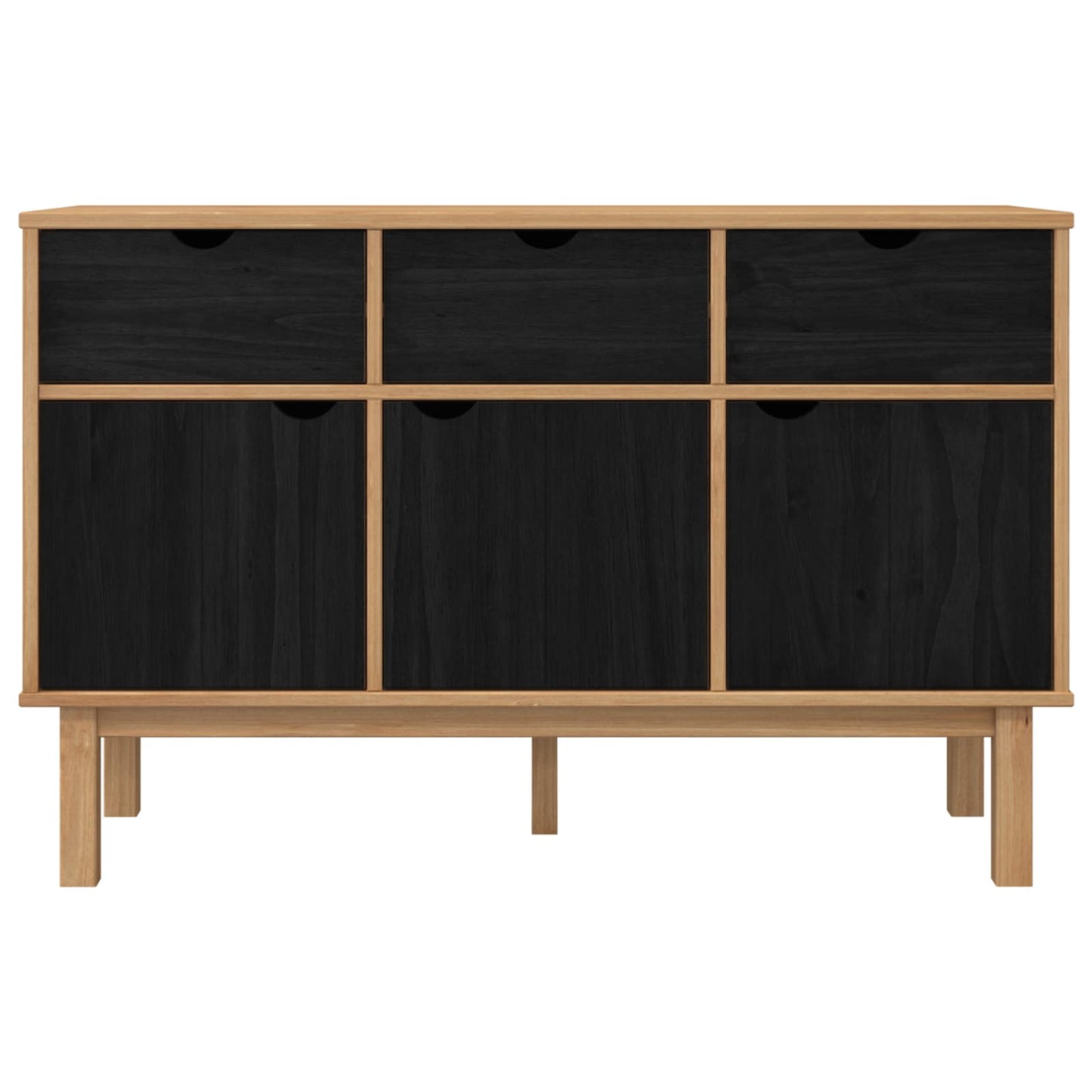 Sideboard OTTA Brun og sort 114 x 43 x 73,5 cm
