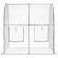 Drivhus med ramme 160 x 200 x 192,5 cm PVC Transparent